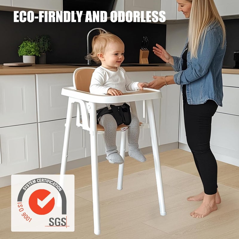 tixpol Chair Mat for Hard Floors, 36" x 48" Office Chair Mat for Hardwood Floor, 0.08" Thicker Non-Slip Hard Floor Protector Desk Mat for Home, Vinyl Floor Mat for Kids & Pets - Not for Carpet (Clear) - Image 4